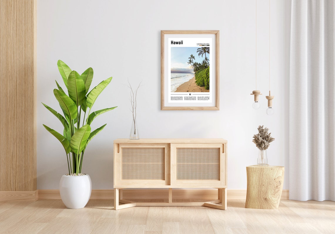 Hawaii Poster Hawaii Print Hawaii Wall Art United States Photo United States Poster United States Print Travel Poster - Image 4