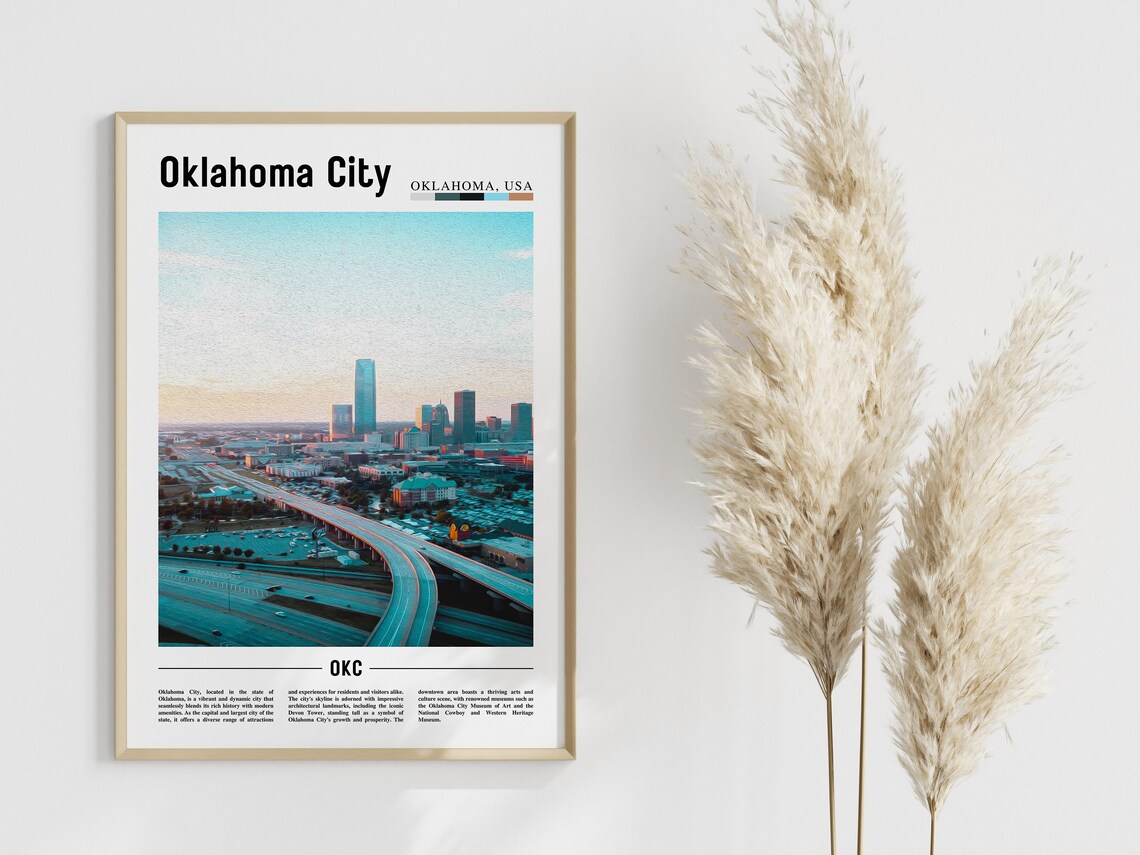 Oklahoma City Travel Poster, United States Photo - Image 4