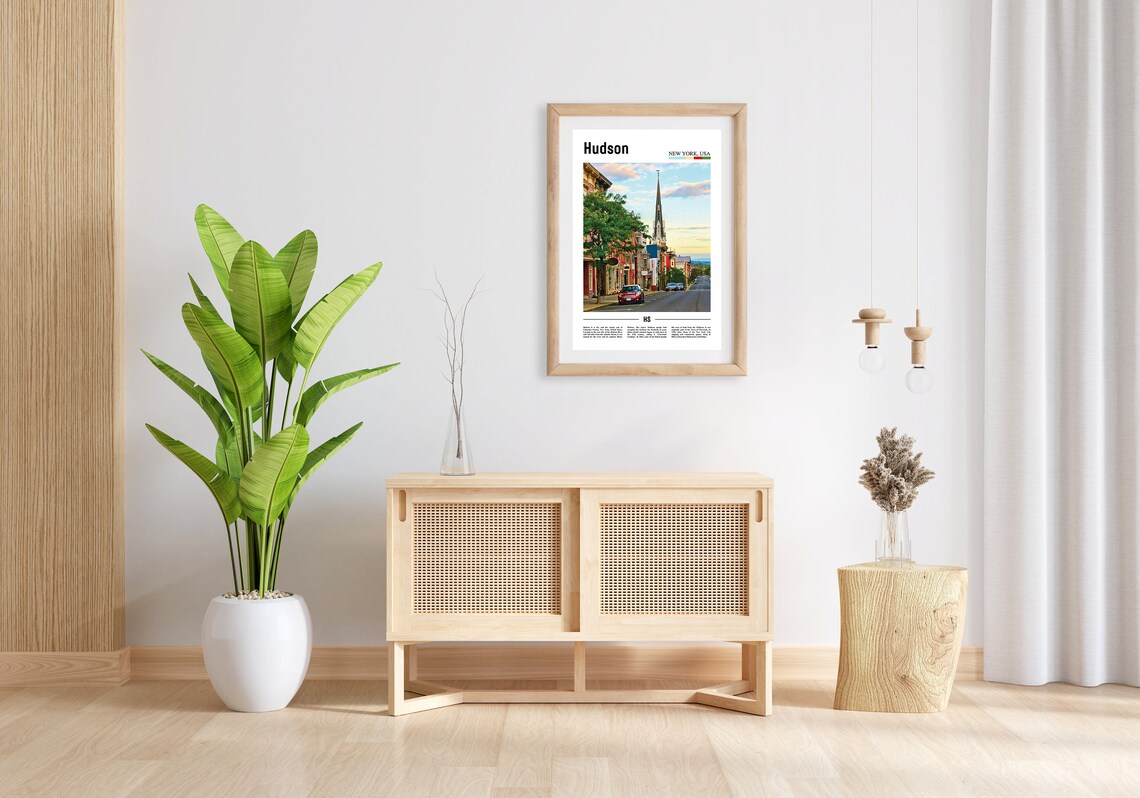 Hudson Colorful City Poster Print, Oil Painting - Image 5