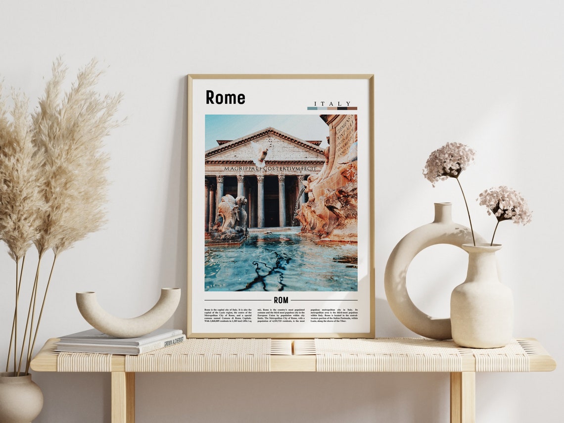 Rome Poster Rome Print Rome Wall Art Italy Photo Italy Poster Italy Print Italy Wall Art Minimal Travel Poster - Image 6