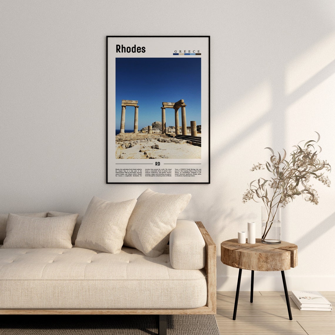 Rhodes Travel Poster, Europe Photo - Image 2