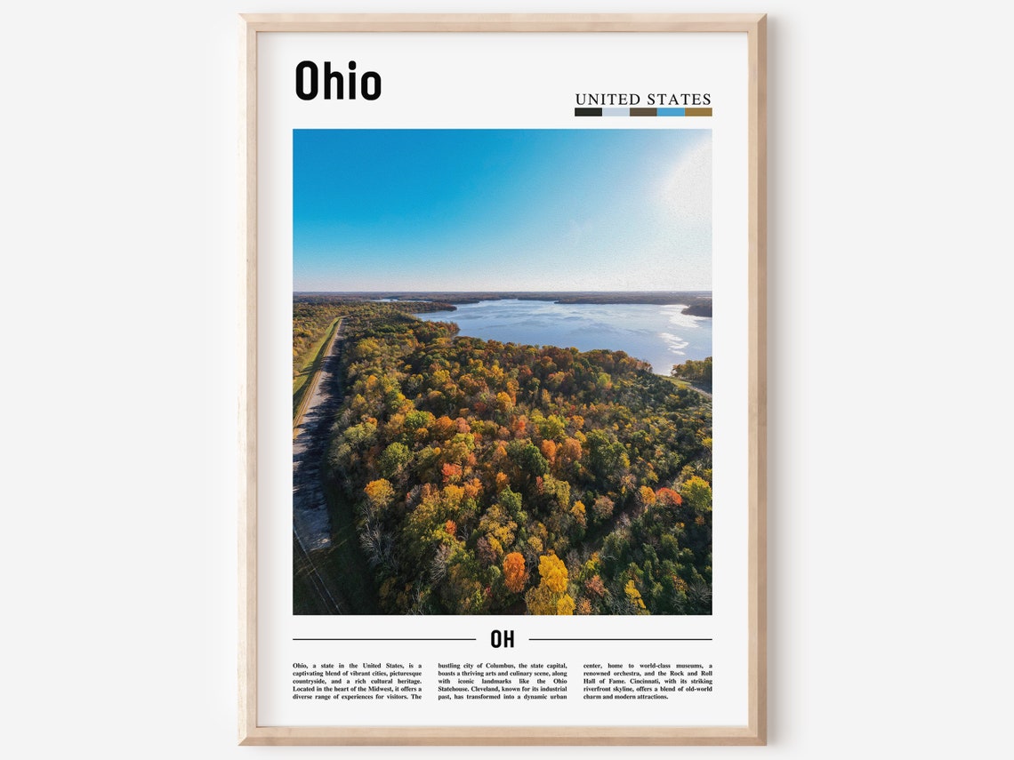 Ohio Travel Poster, United States Photo