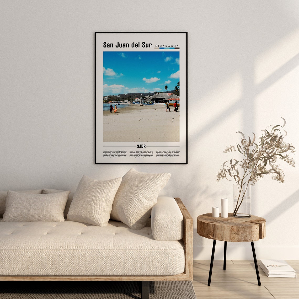San Juan Del Sur Poster San Juan Del Sur Print San Juan Del Sur Wall Art Central America Poster Central America Print Travel Poster - Image 2