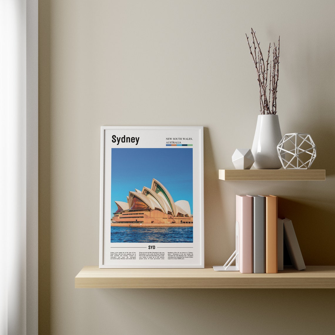 Sydney Poster, Colorful City Artwork - Image 3
