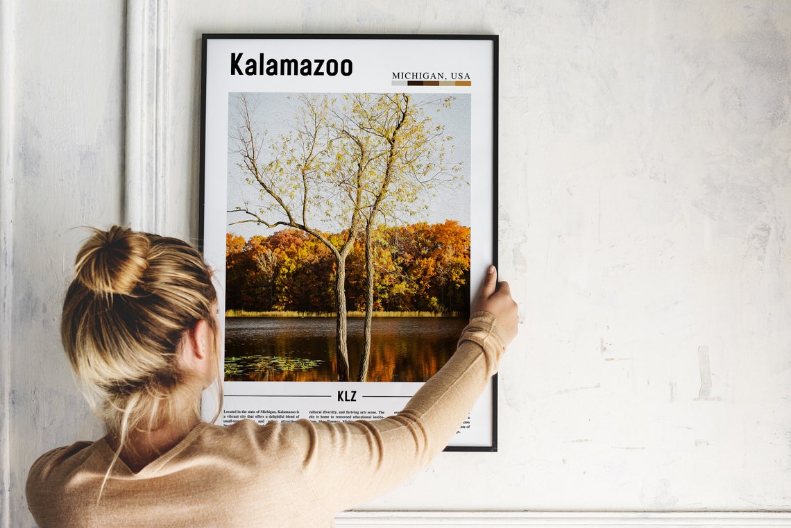Kalamazoo Poster Kalamazoo Print Kalamazoo Wall Art United States Photo United States Poster United States Print - Image 5