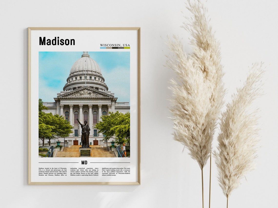 Madison, United States Travel Poster - Image 4