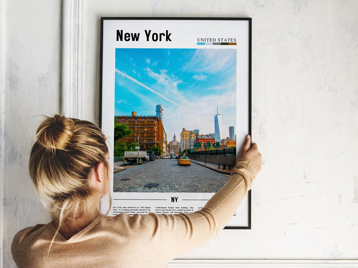 New York Travel Poster, NYC Wall Art Print - Image 5