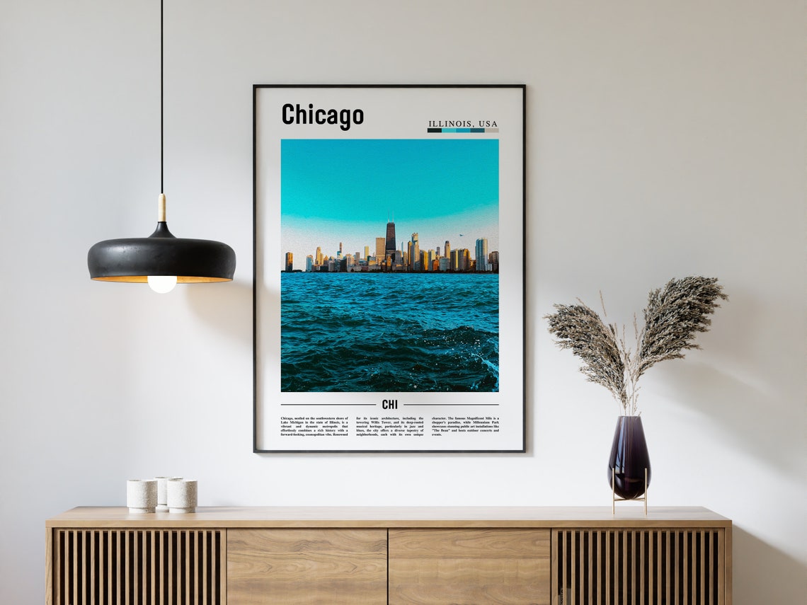Chicago Print Chicago Poster Chicago Wall Art United States Photo United States Poster United States Print - Image 4