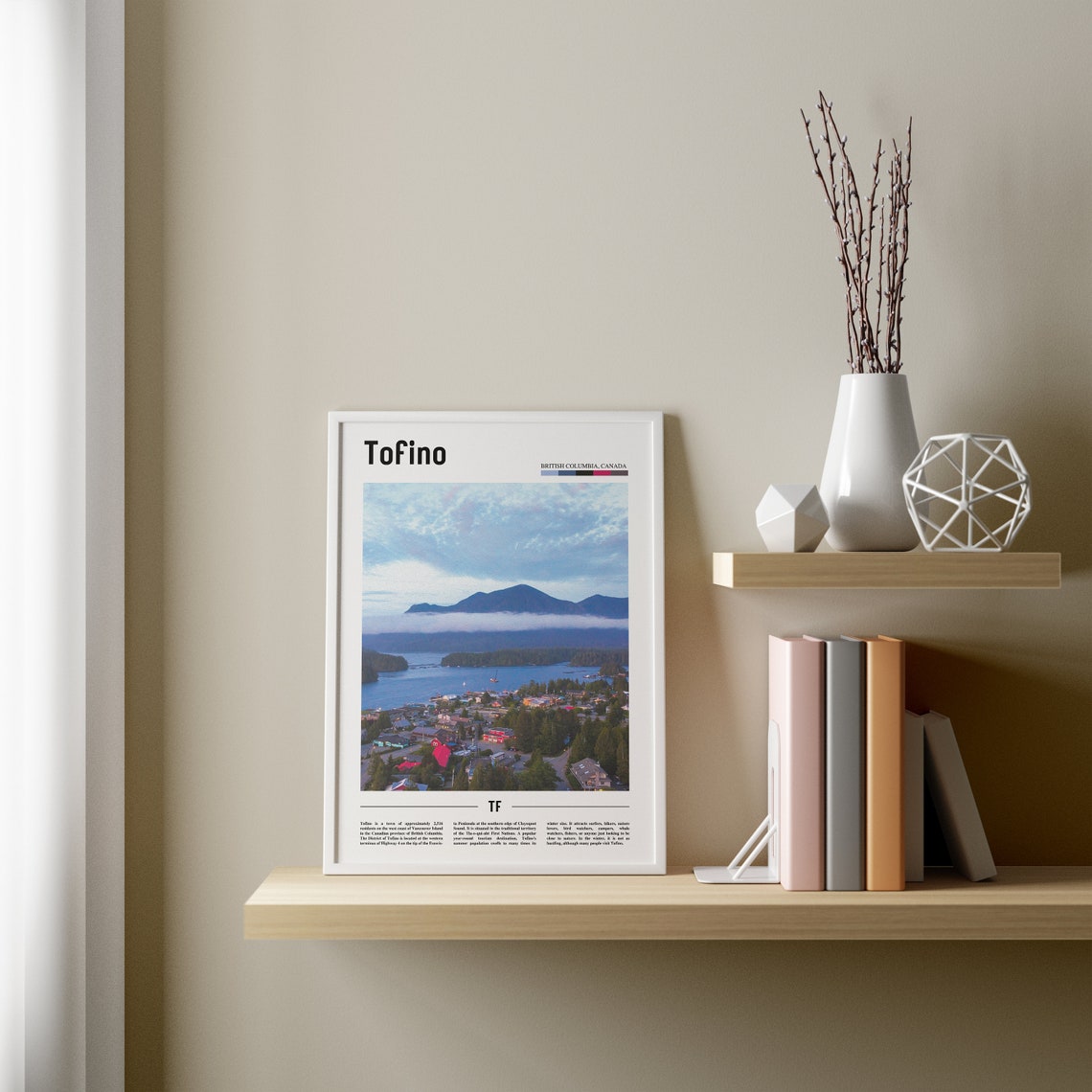 Tofino Print Tofino Poster Tofino Wall Art Oil Painting Poster Colorful City Print City Artwork Travel Artwork Travel Wall Art - Image 3