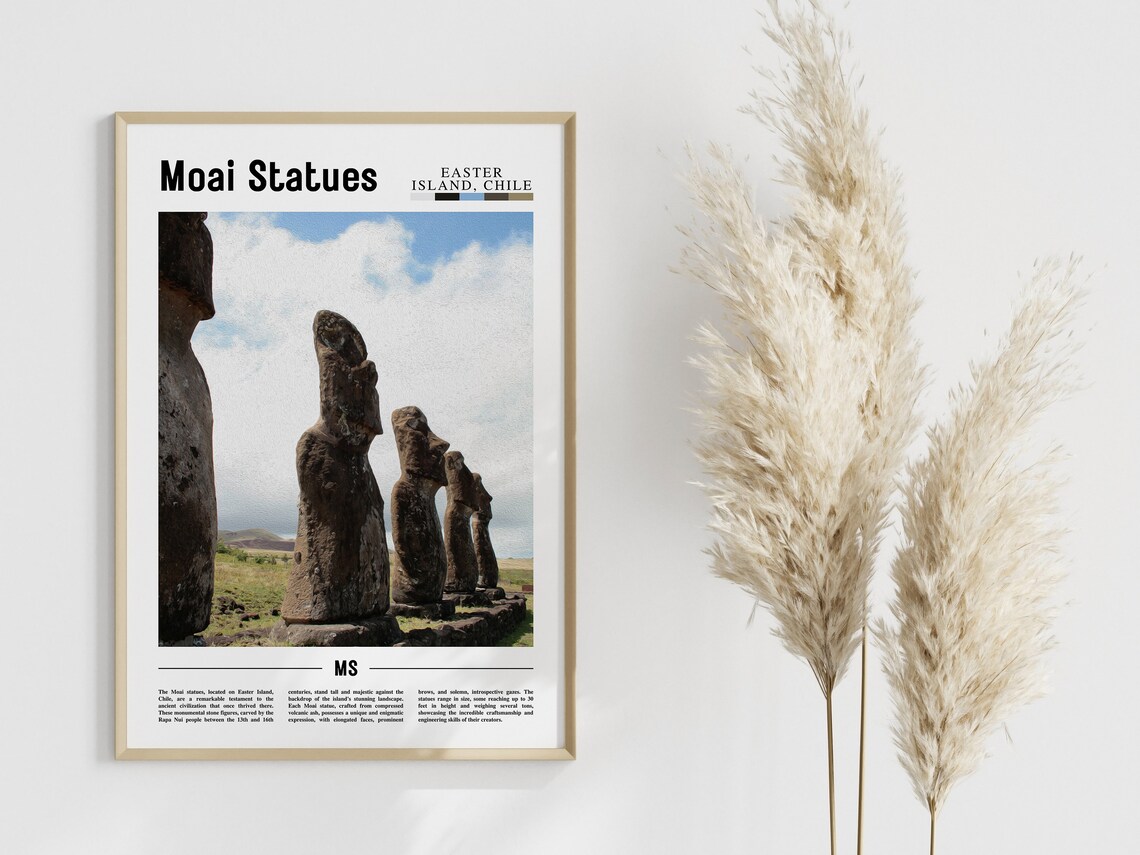 Moai Statues Travel Poster, South America - Image 4
