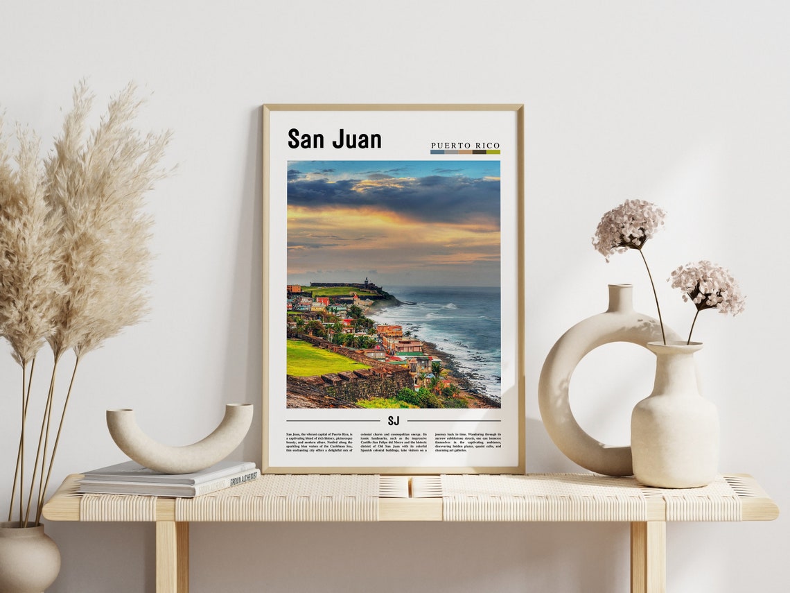 San Juan Travel Poster, Caribbean Photo - Image 6