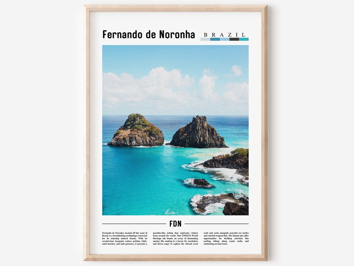 Fernando De Noronha Minimal Travel Art Print
