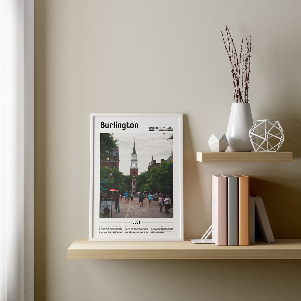 Burlington Minimal Travel Poster, Canada Photo - Image 3