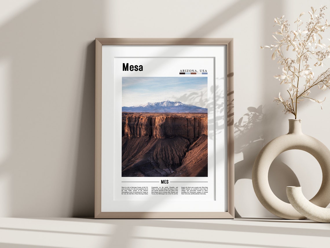 Mesa Poster Mesa Print Mesa Wall Art Mesa Photo United States Photo United States Poster United States Print - Image 2
