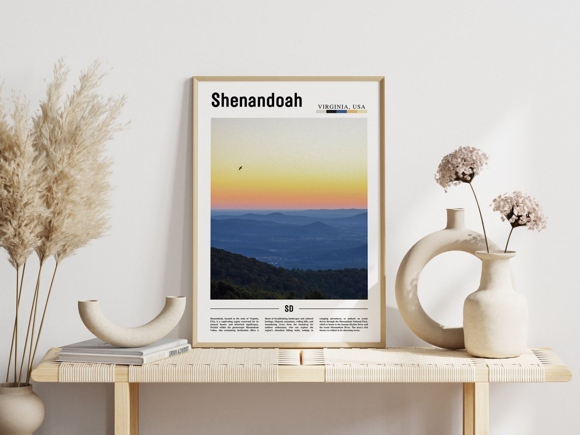 Shenandoah Poster Shenandoah Print Shenandoah Wall Art United States Photo United States Poster United States Print - Image 6