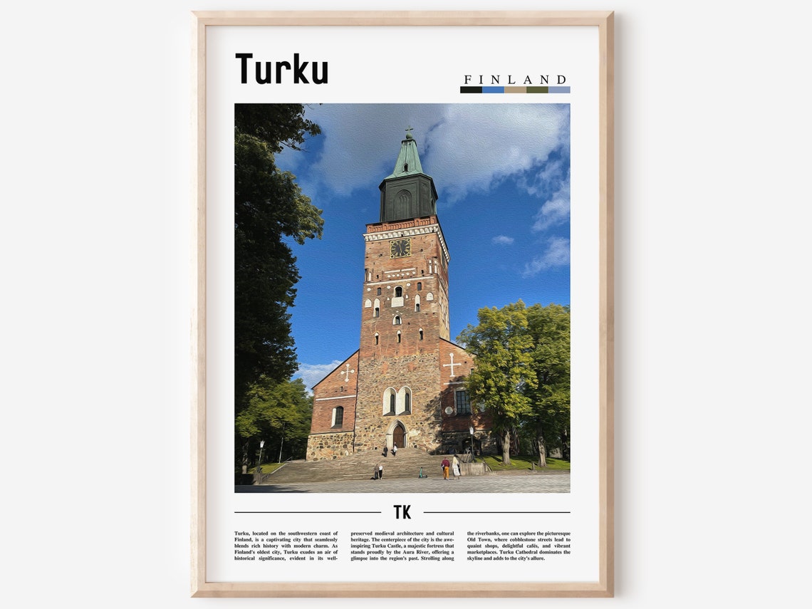 Turku Poster Turku Print Turku Wall Art Europe Photo Europe Poster Europe Print Travel Poster