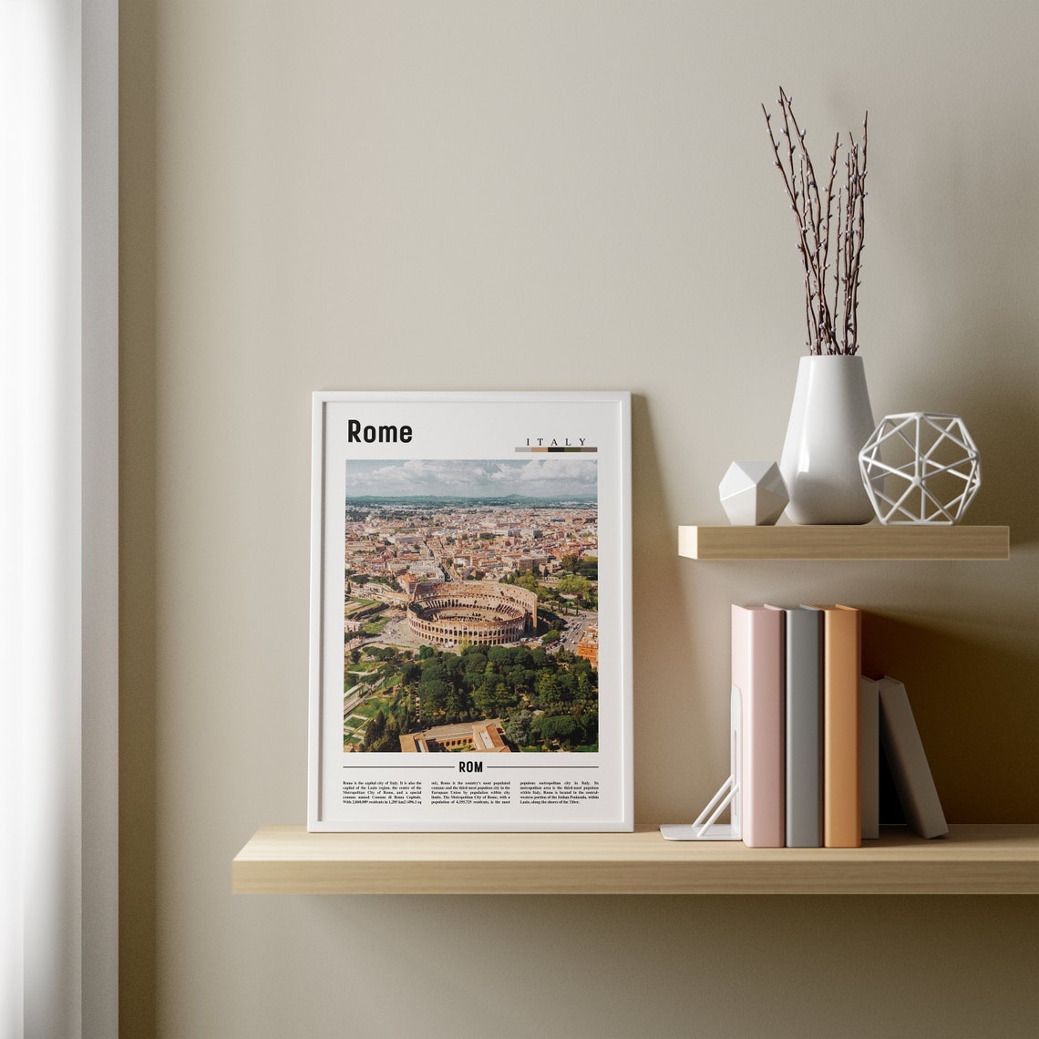 Rome Poster Rome Print Rome Wall Art Italy Photo Italy Poster Italy Print Italy Wall Art Minimal Travel Poster - Image 2