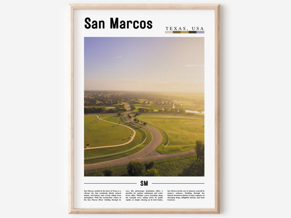 San Marcos, United States Travel Poster