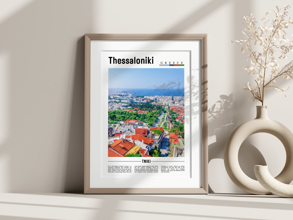 Thessaloniki Poster Thessaloniki Print Thessaloniki Wall Art Europe Photo Europe Poster Europe Print Travel Poster - Image 3