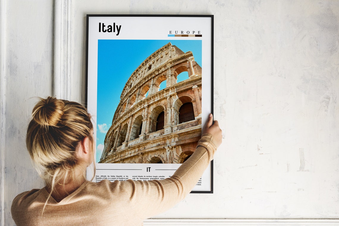 Italy Poster Italy Print Italy Wall Art Italy Photo Italy Poster Italy Print Italy Wall Art Minimal Travel Poster - Image 5