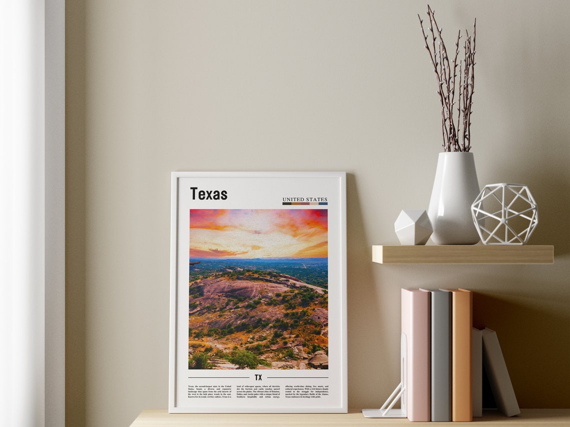 Texas Poster Texas Print Texas Wall Art Texas Photo United States Photo United States Poster United States Print - Image 3