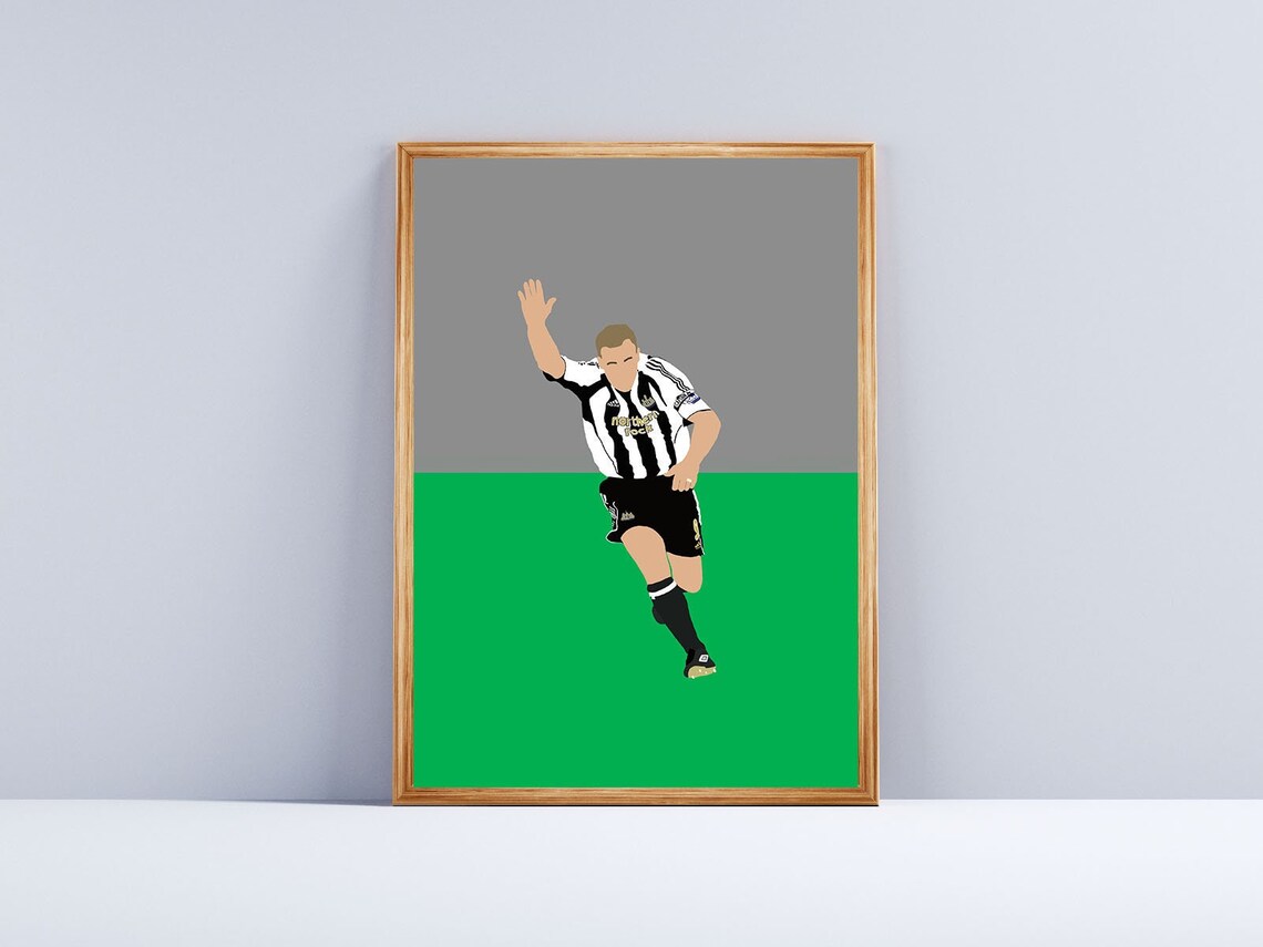 Newcastle United Alan Shearer Legend Poster