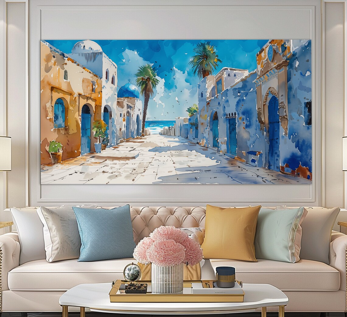 Medina Of Tunis Art Print, Tunisia Wall Decor