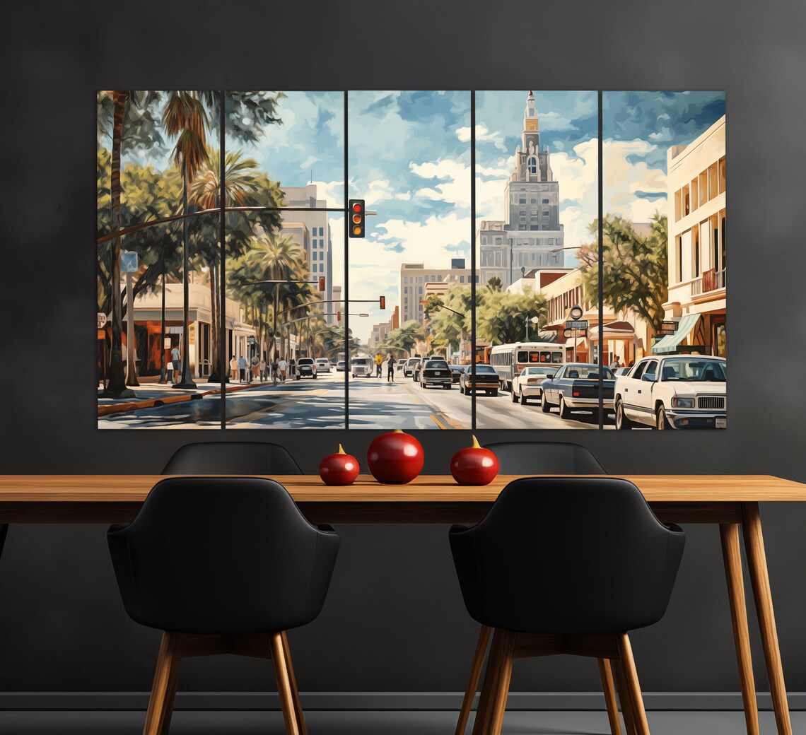 San Antonio Vintage Oil Painting Style Art Print - Image 2