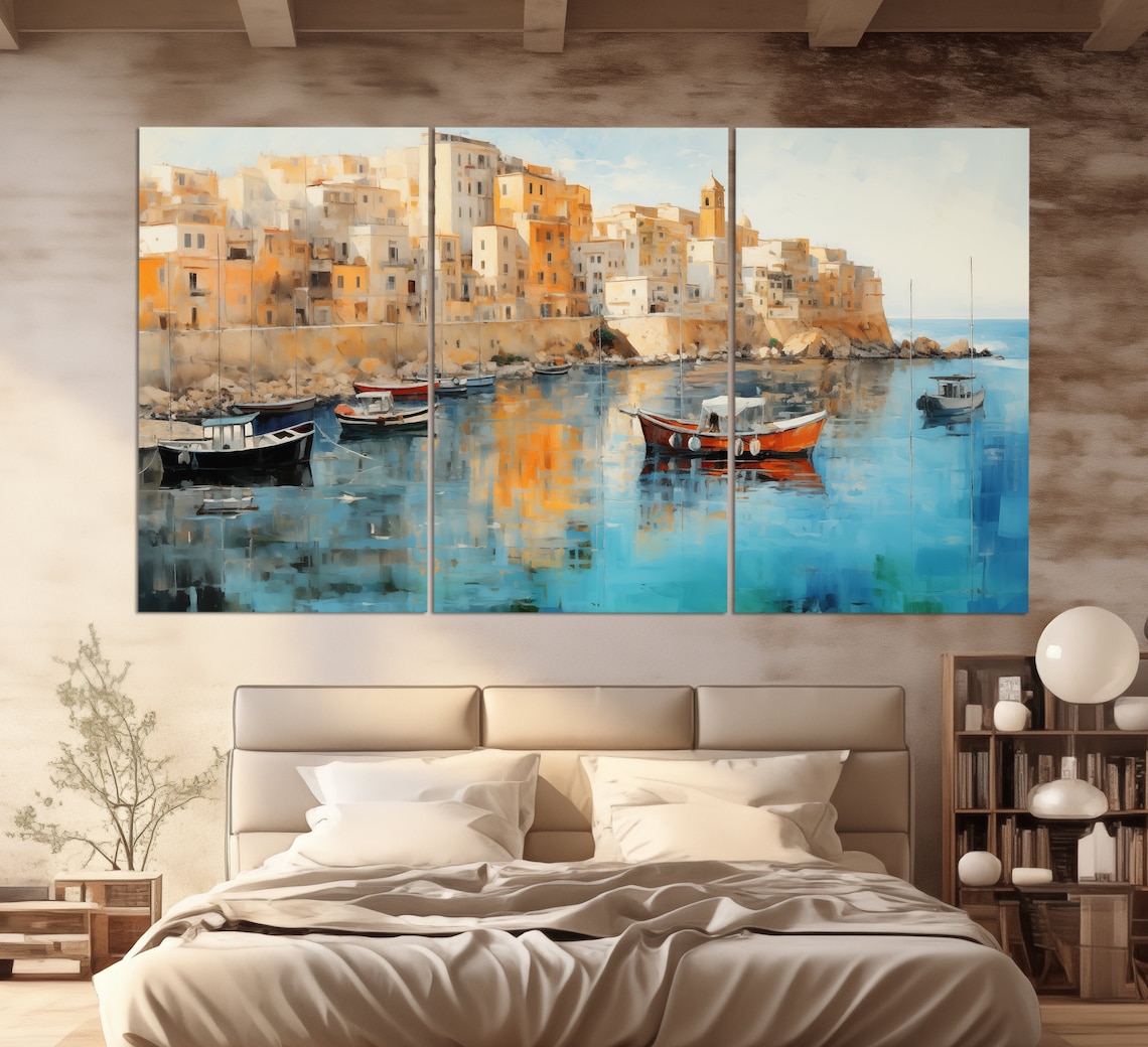 Sicily Vintage Oil Painting Style Wall Art Print - Image 5