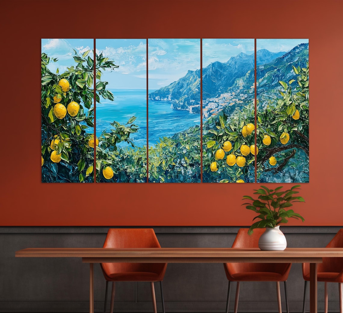 Amalfi Lemon Groves, Vintage Italy Travel Poster - Image 2
