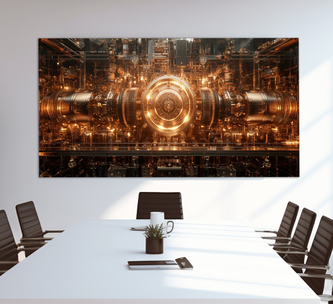 Industrial Nuclear Physics Art Print, Abstract - Image 6