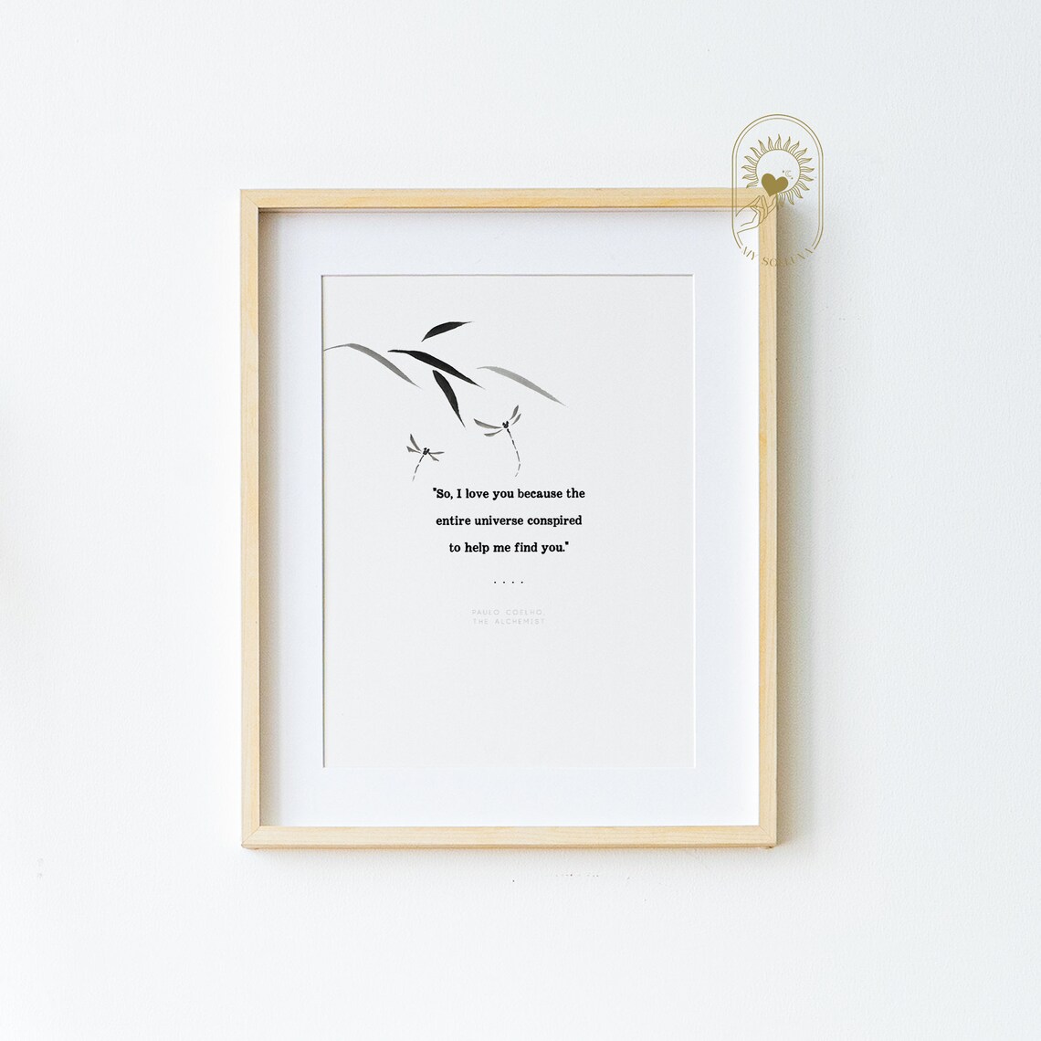 The Alchemist Quote Art Print, Celestial Poster