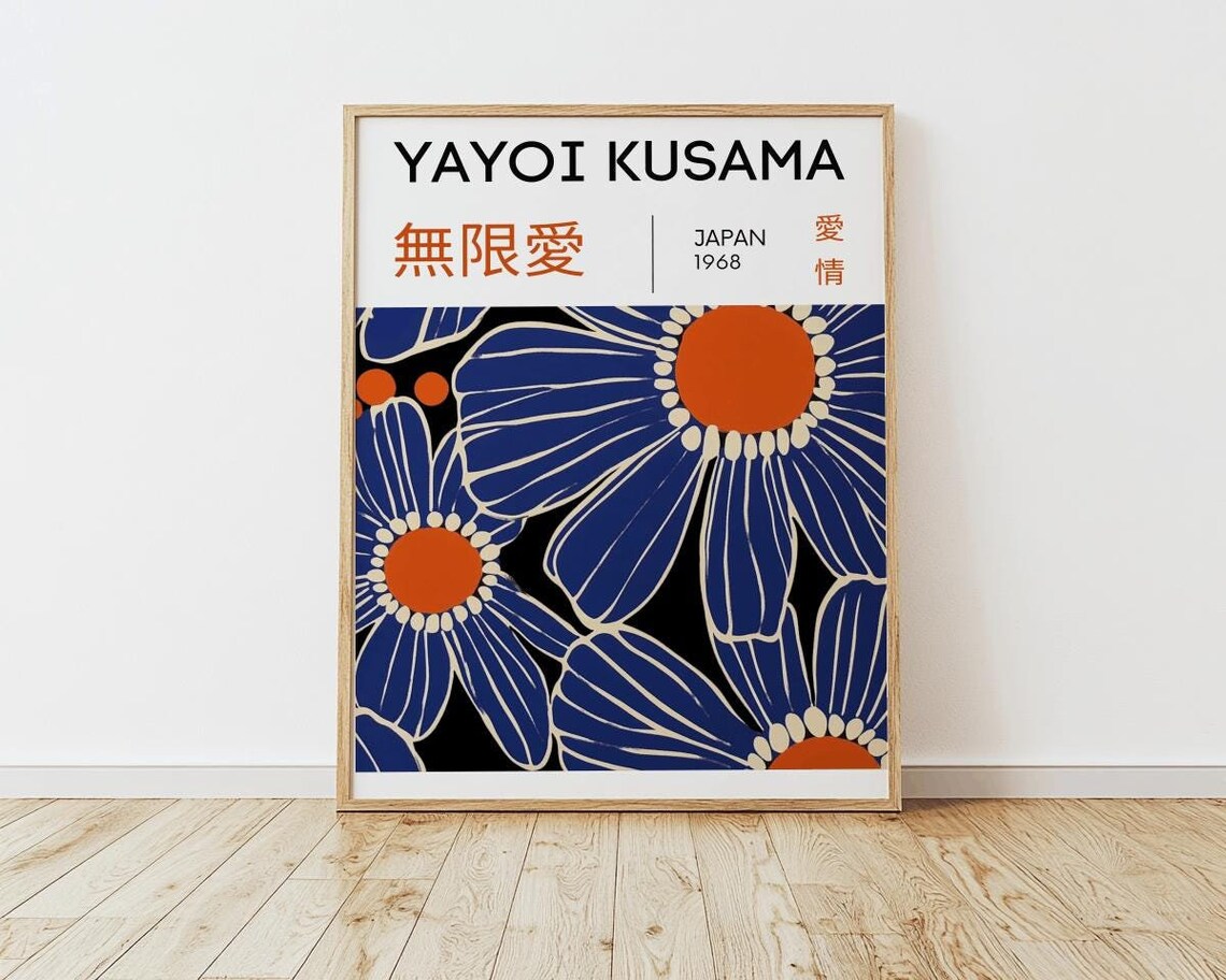 Yayoi Kusama Japanese Abstract Art Print