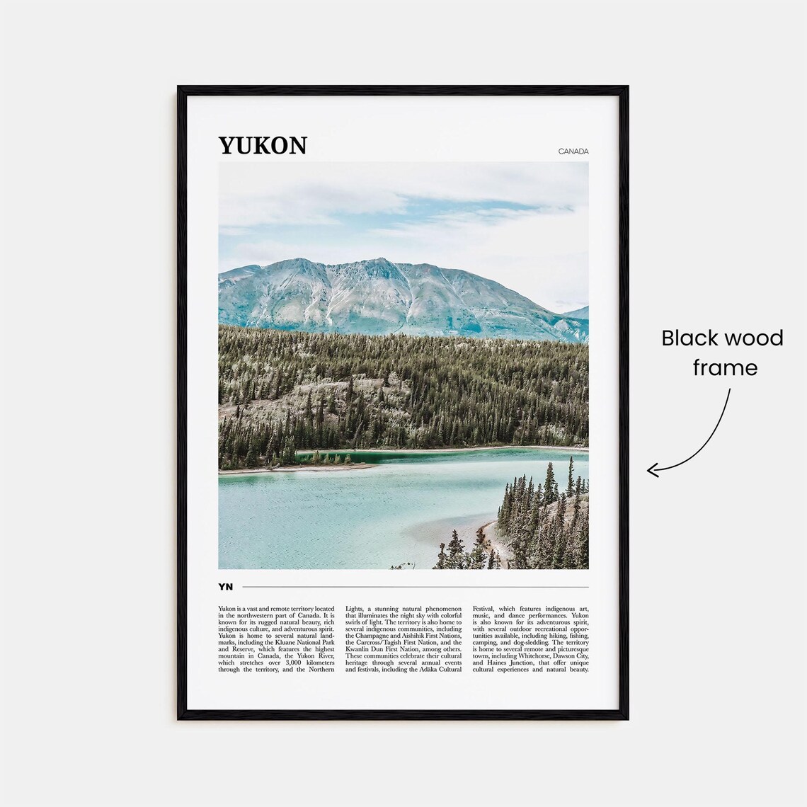 Yukon Travel Poster, Canada Wall Art Print - Image 2