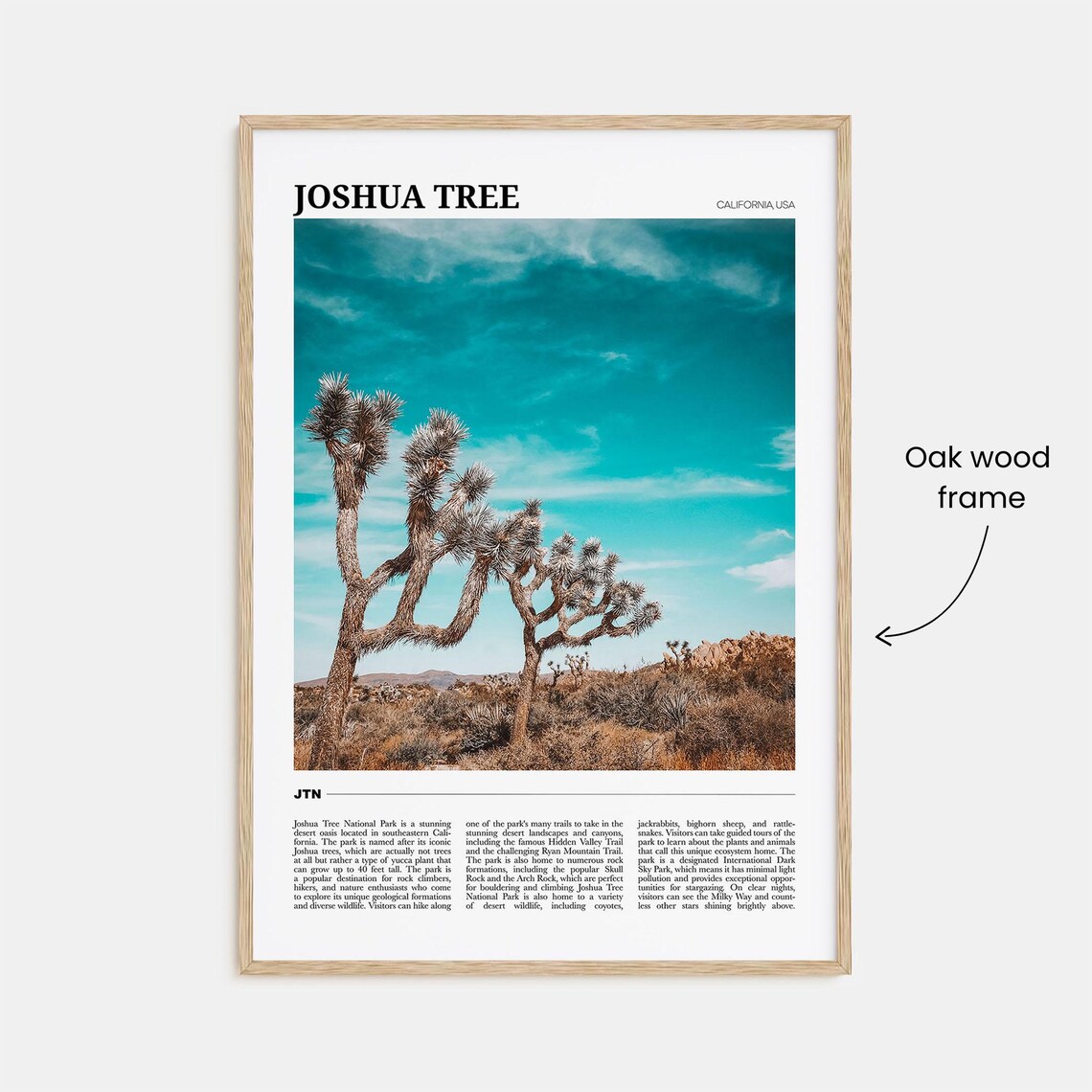 Joshua Tree National Park Travel Poster Print - Image 3
