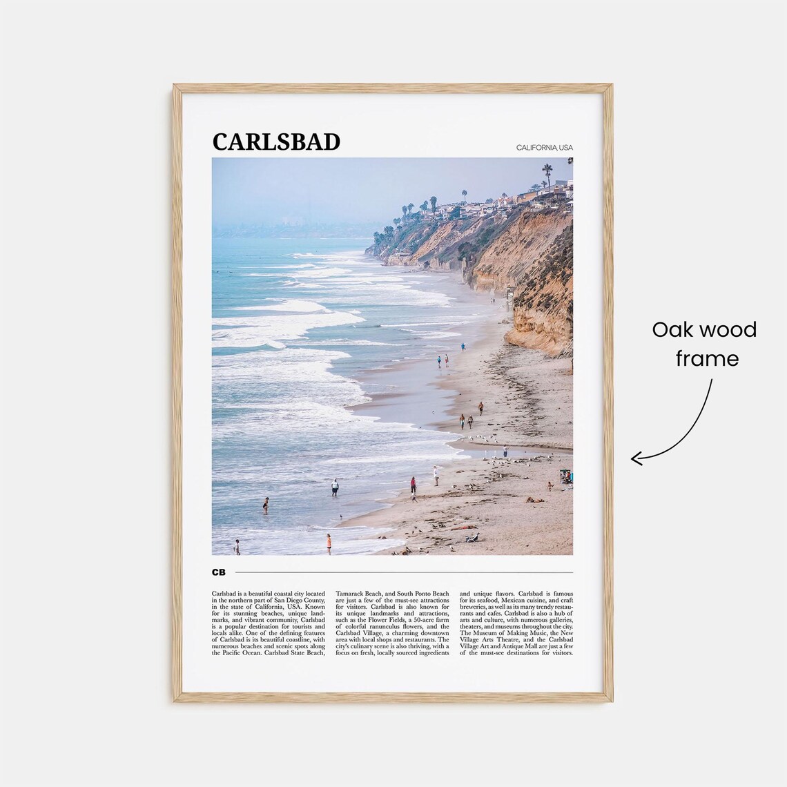 Carlsbad Travel Poster No. 2, California Travel Poster - Image 3