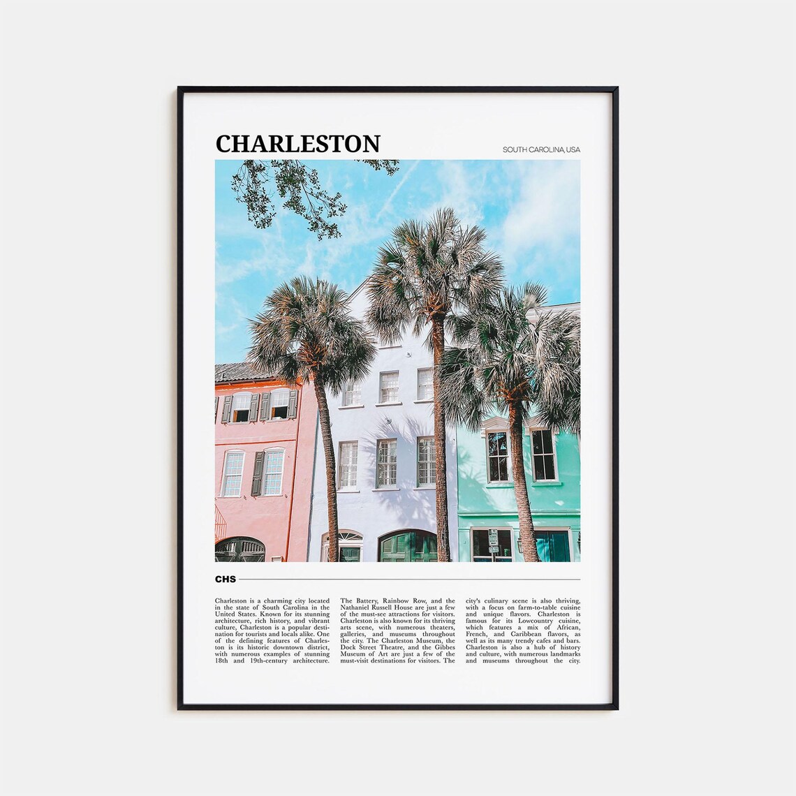 Charleston South Carolina Travel Poster No. 2