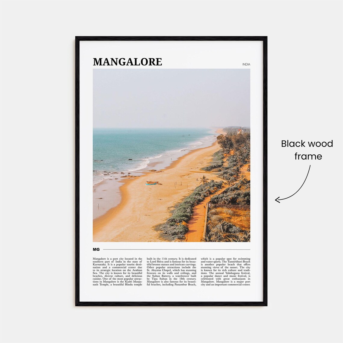 Mangalore Travel Poster, India Wall Art Print - Image 2