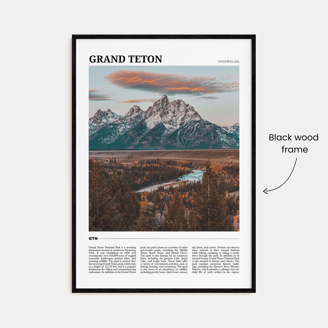 Grand Teton National Park Photo Decor Poster - Image 2