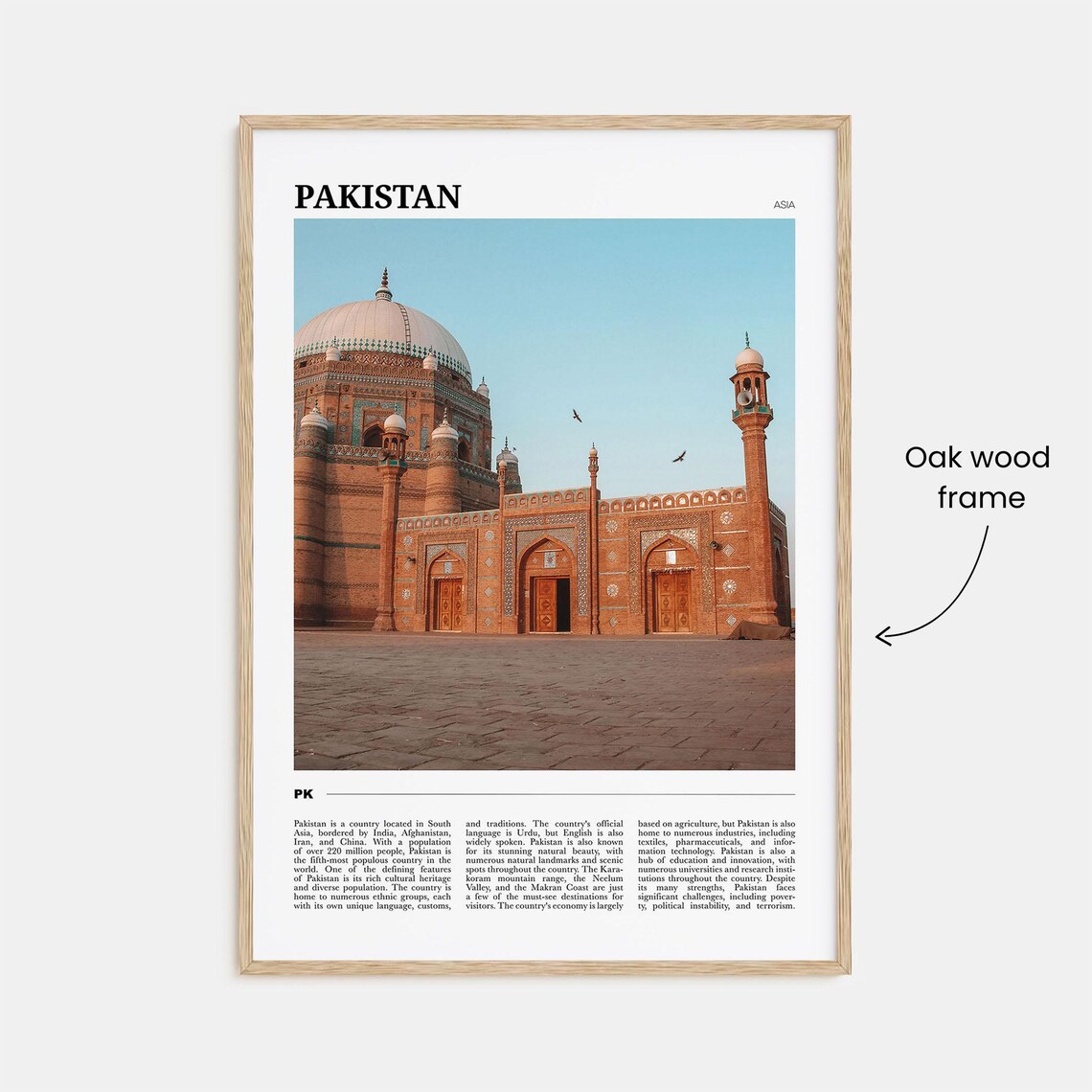 Pakistan Travel Poster, South Asia Art Print - Image 3