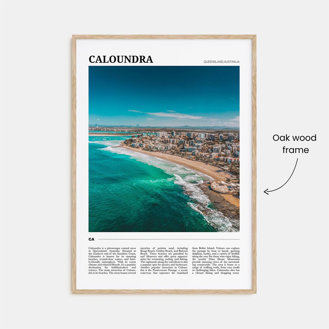 Caloundra Travel Poster, Queensland Australia - Image 3