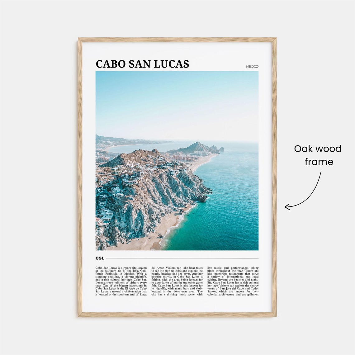 Cabo San Lucas Mexico Baja Rocky Coast Ocean Travel Poster Series - Image 3