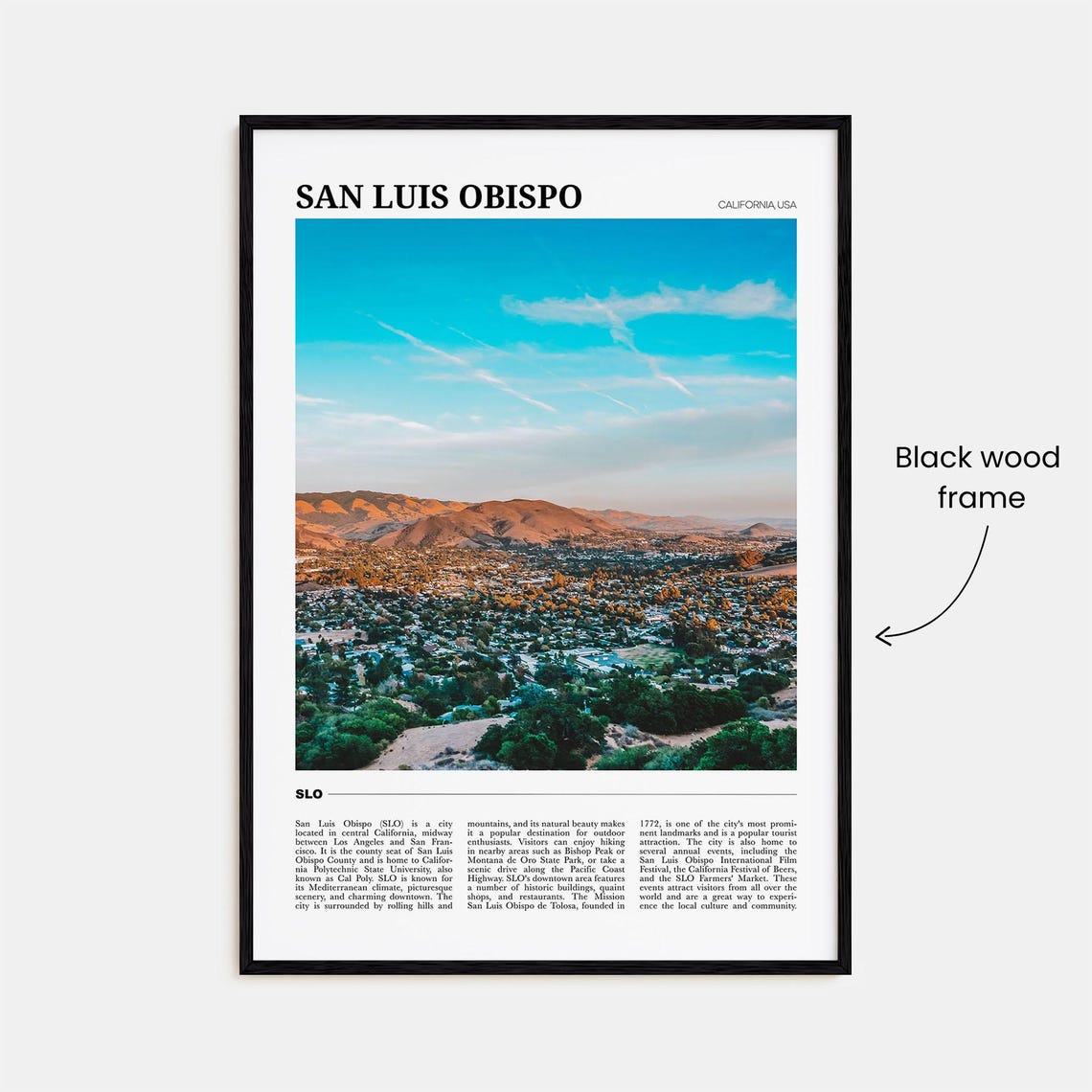 San Luis Obispo Photo Travel Poster - Image 2