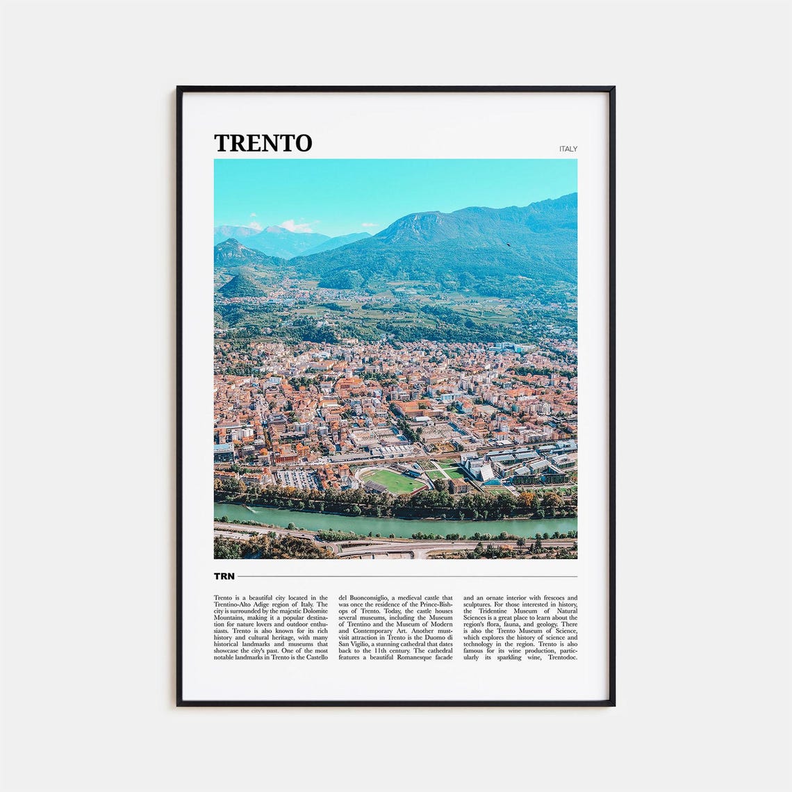 Trento Travel Poster Trento Wall Art Trento Poster Print Trento Photo Trento Decor Italy