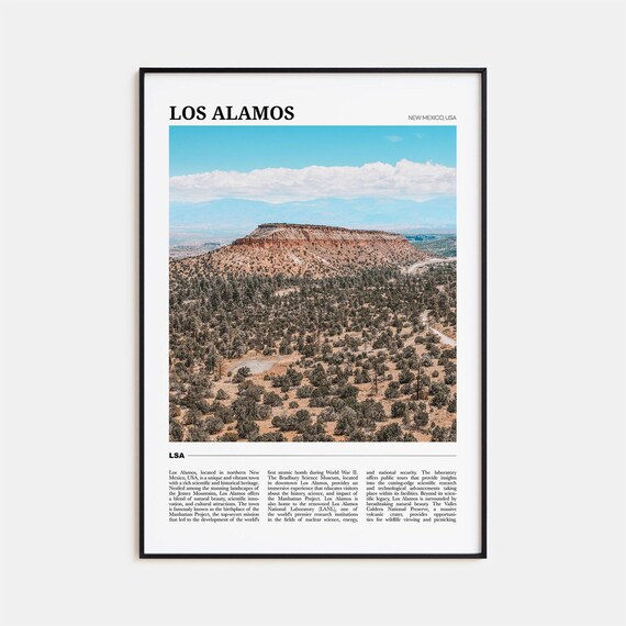 Los Alamos Travel Poster, New Mexico Art Print