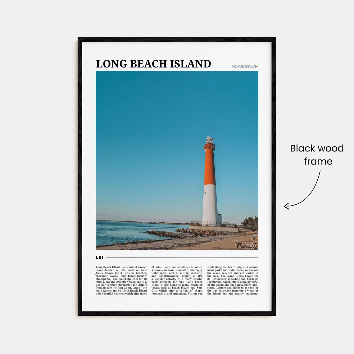 Long Beach Island Photo Decor Travel Poster - Image 2
