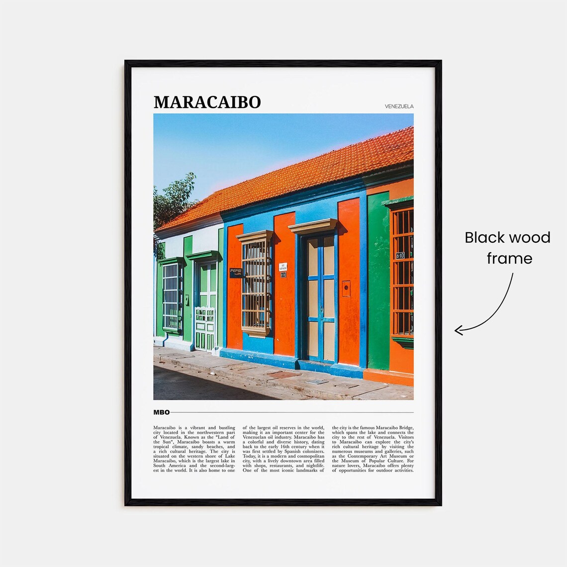 Maracaibo Travel Poster, Venezuela Wall Art Print - Image 2