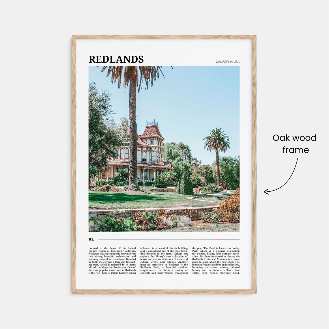 Redlands Travel Poster, California Art Print - Image 3