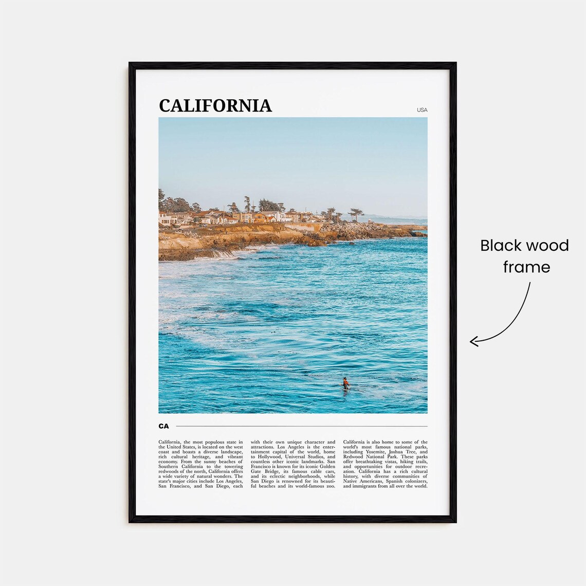 California Travel Poster No 1, California Decor Art Print - Image 2
