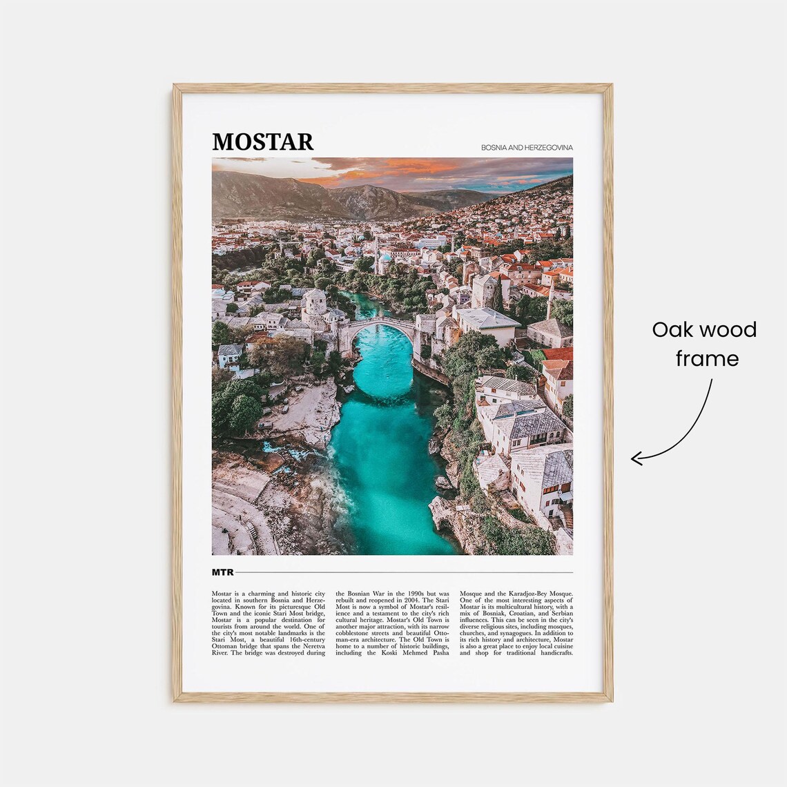 Mostar Wall Art Bosnia And Herzegovina Poster - Image 3
